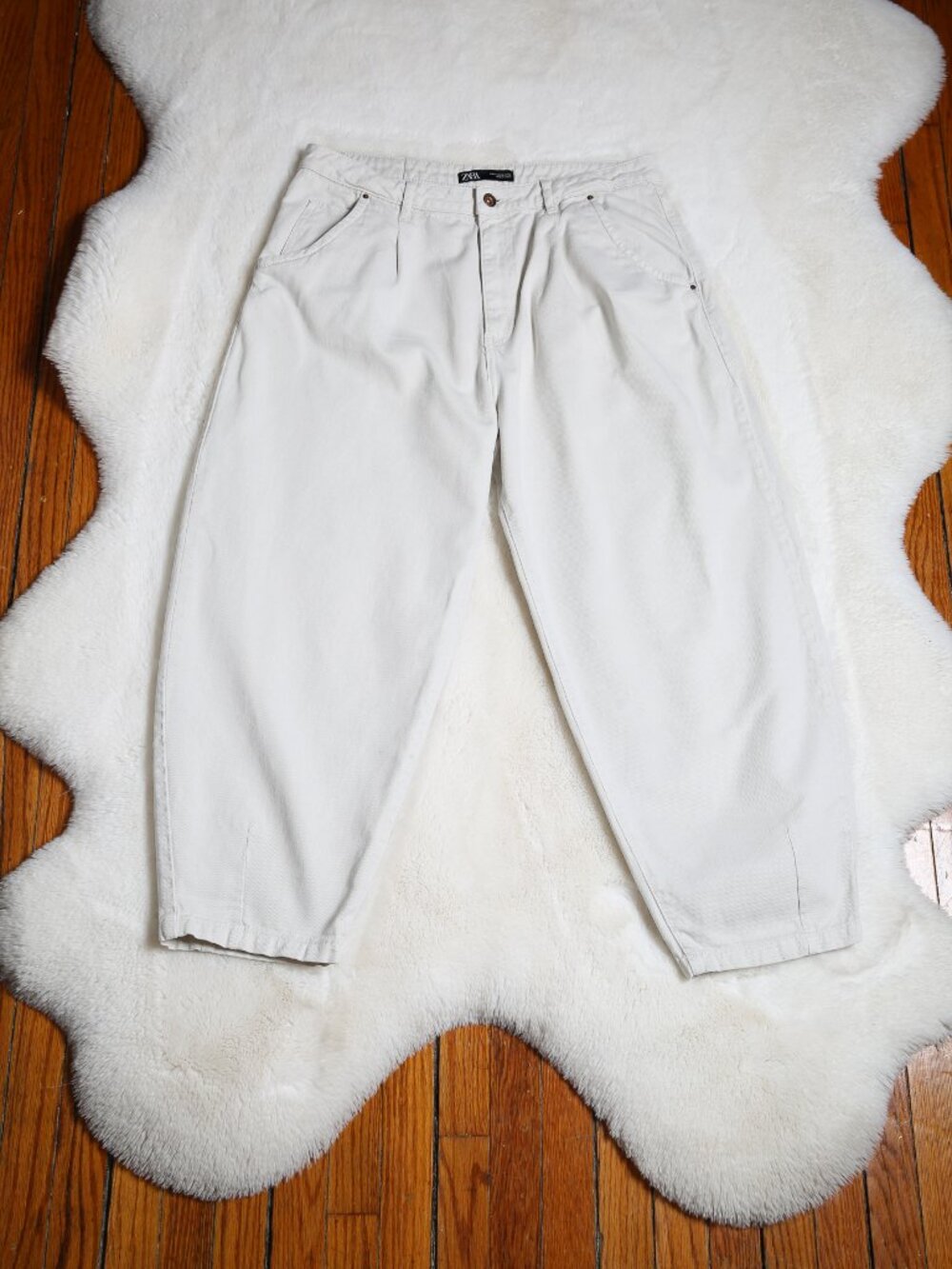 Women’s Zara High Rise Barrel Jeans with Pleat
